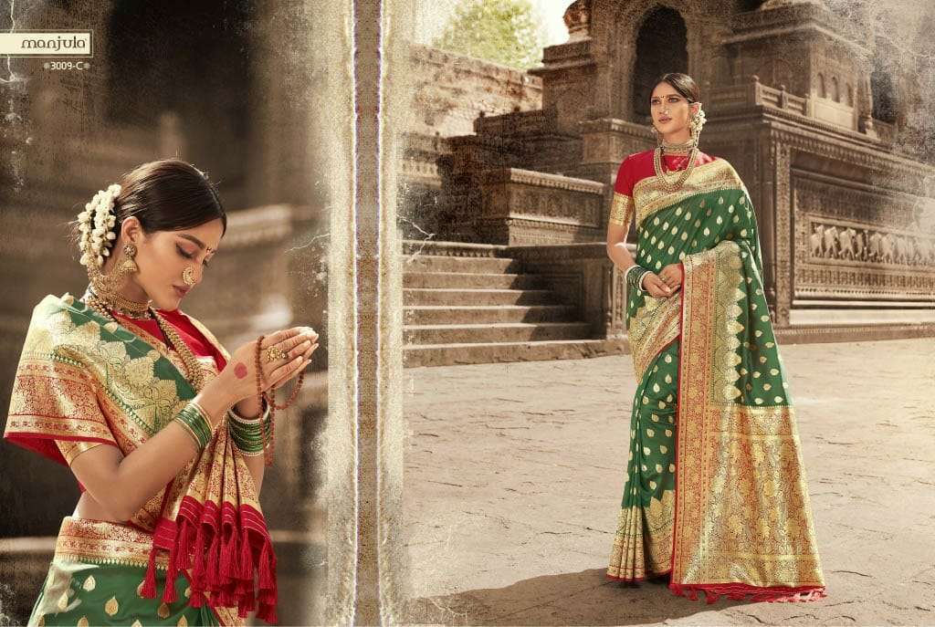 Manjula Vandana Silk Designer Sarees Collection 02