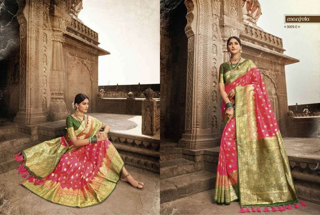 Manjula Vandana Silk Designer Sarees Collection 06