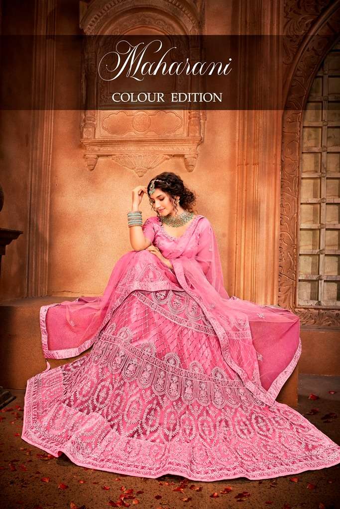 Mrudangi maharani Colors Edition Net With Silk Satin With Se...