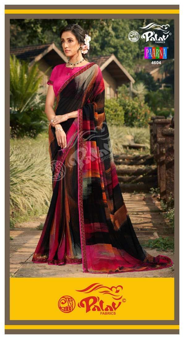 Palav Fabrics Paarna Vol 31 Georgette Printed Sarees Collect...