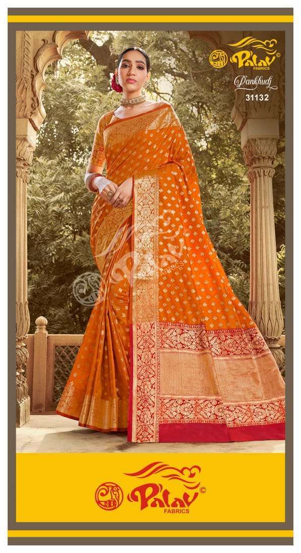 Palav Fabrics Pankhudi Silk Sarees Collection 201
