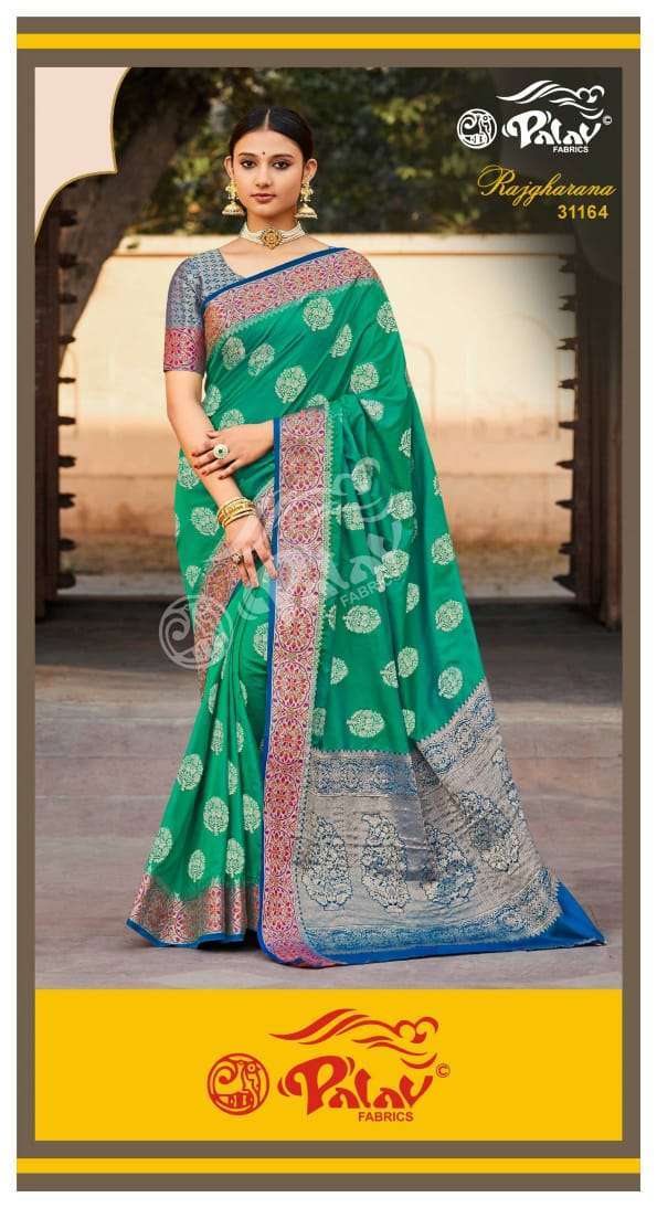 Palav Fabrics Raj Gharana Silk Sarees Collection 02
