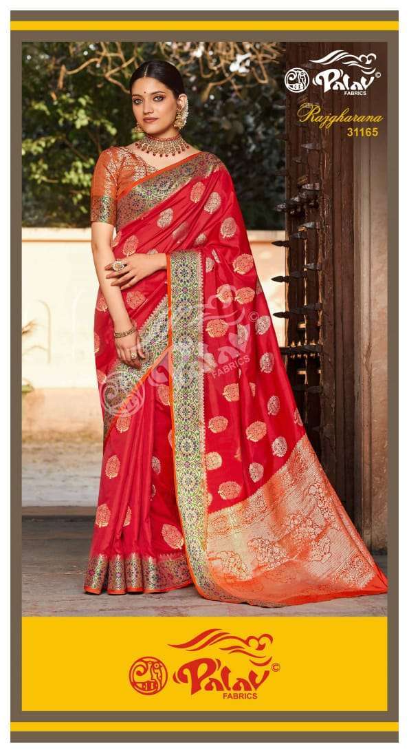 Palav Fabrics Raj Gharana Silk Sarees Collection 04