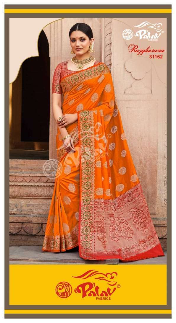 Palav Fabrics Raj Gharana Silk Sarees Collection 05