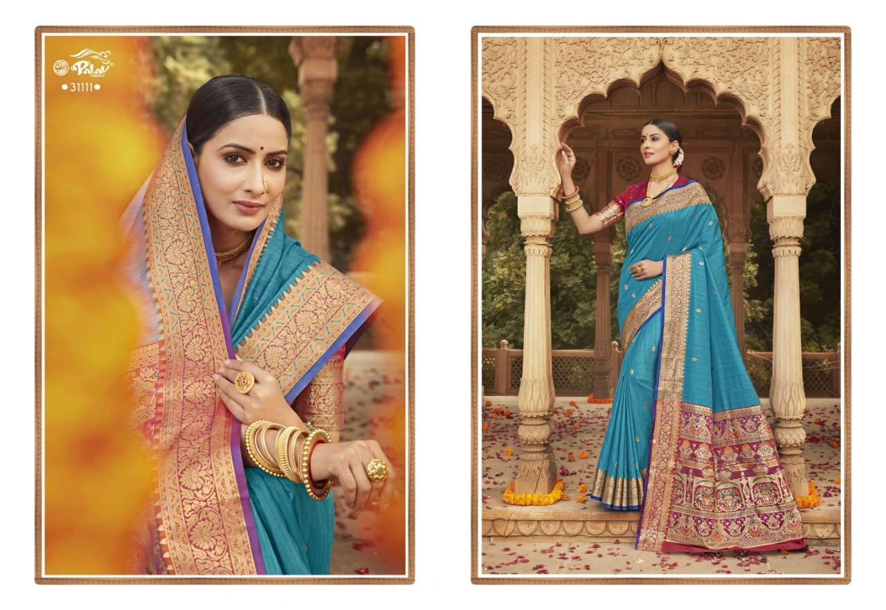 PALAV PAVITRA SILK WITH PARTY WEAR SAREE COLLECTION 02