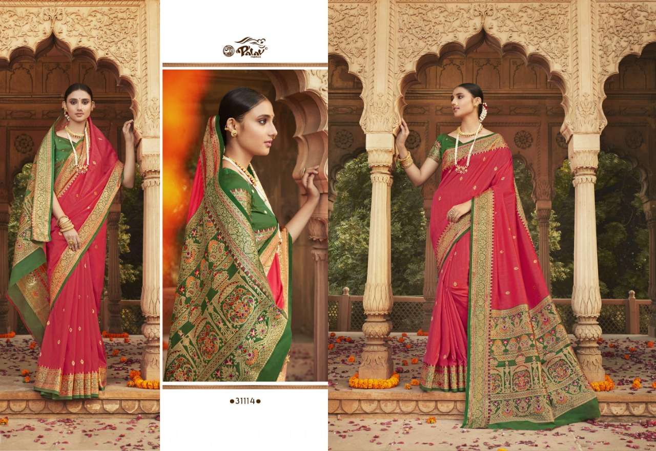 PALAV PAVITRA SILK WITH PARTY WEAR SAREE COLLECTION 06