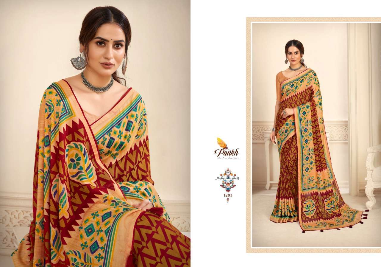Pankh Nandini Silk Printed Designer Sarees Collection 01