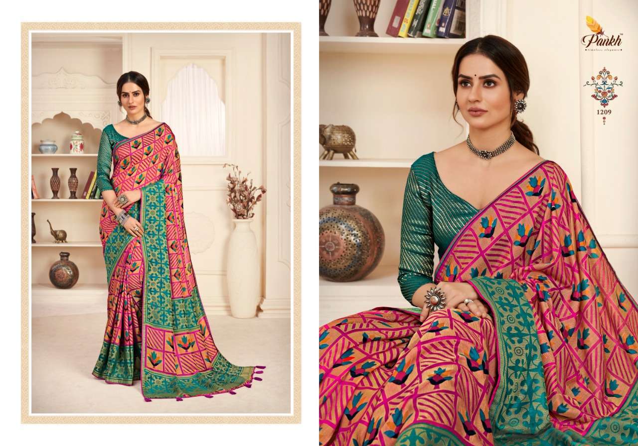 Pankh Nandini Silk Printed Designer Sarees Collection 010