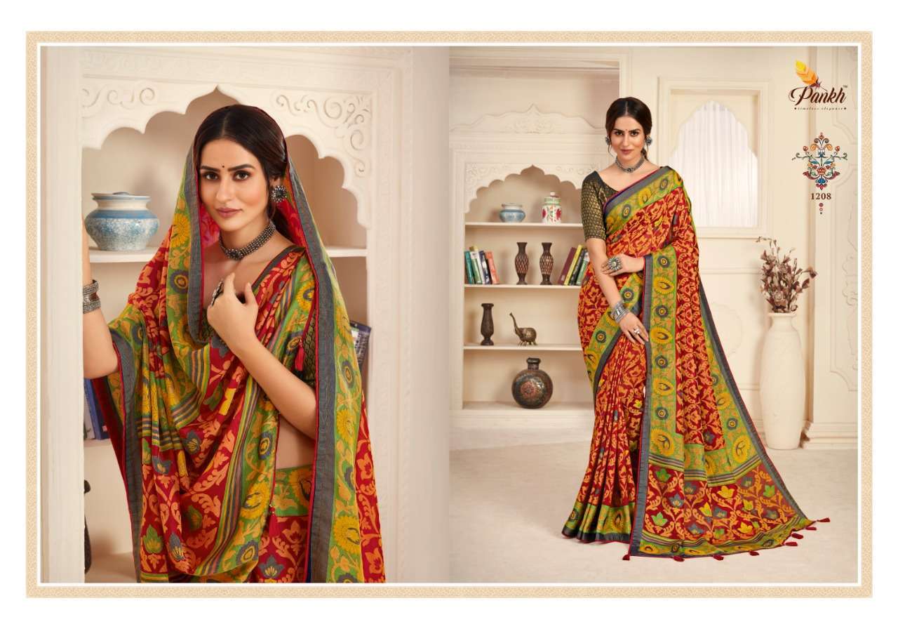 Pankh Nandini Silk Printed Designer Sarees Collection 06