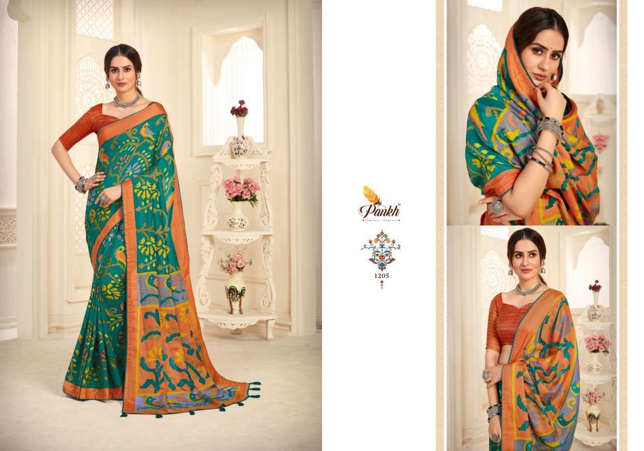 Pankh Nandini Silk Printed Designer Sarees Collection 07