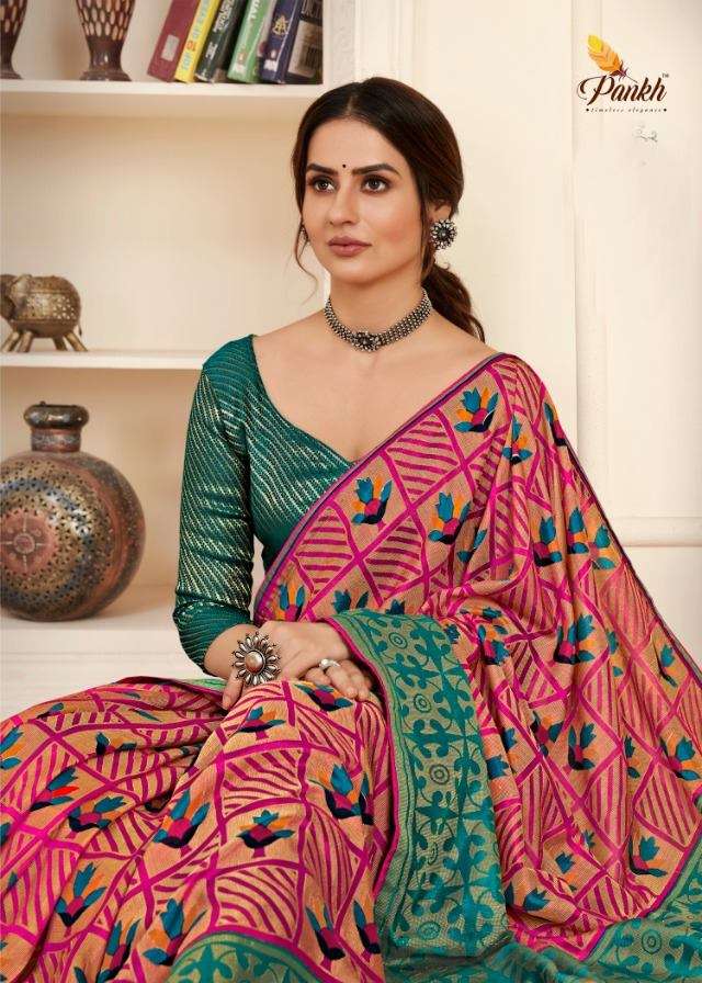 Pankh Nandini Silk Printed Designer Sarees collection