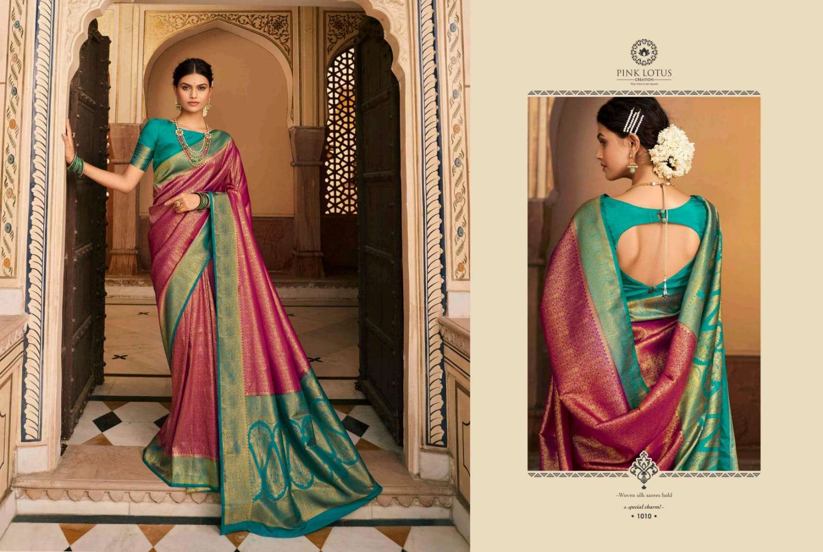 Pink Lotus Pratiksha Silk Designer Saree Collection  010