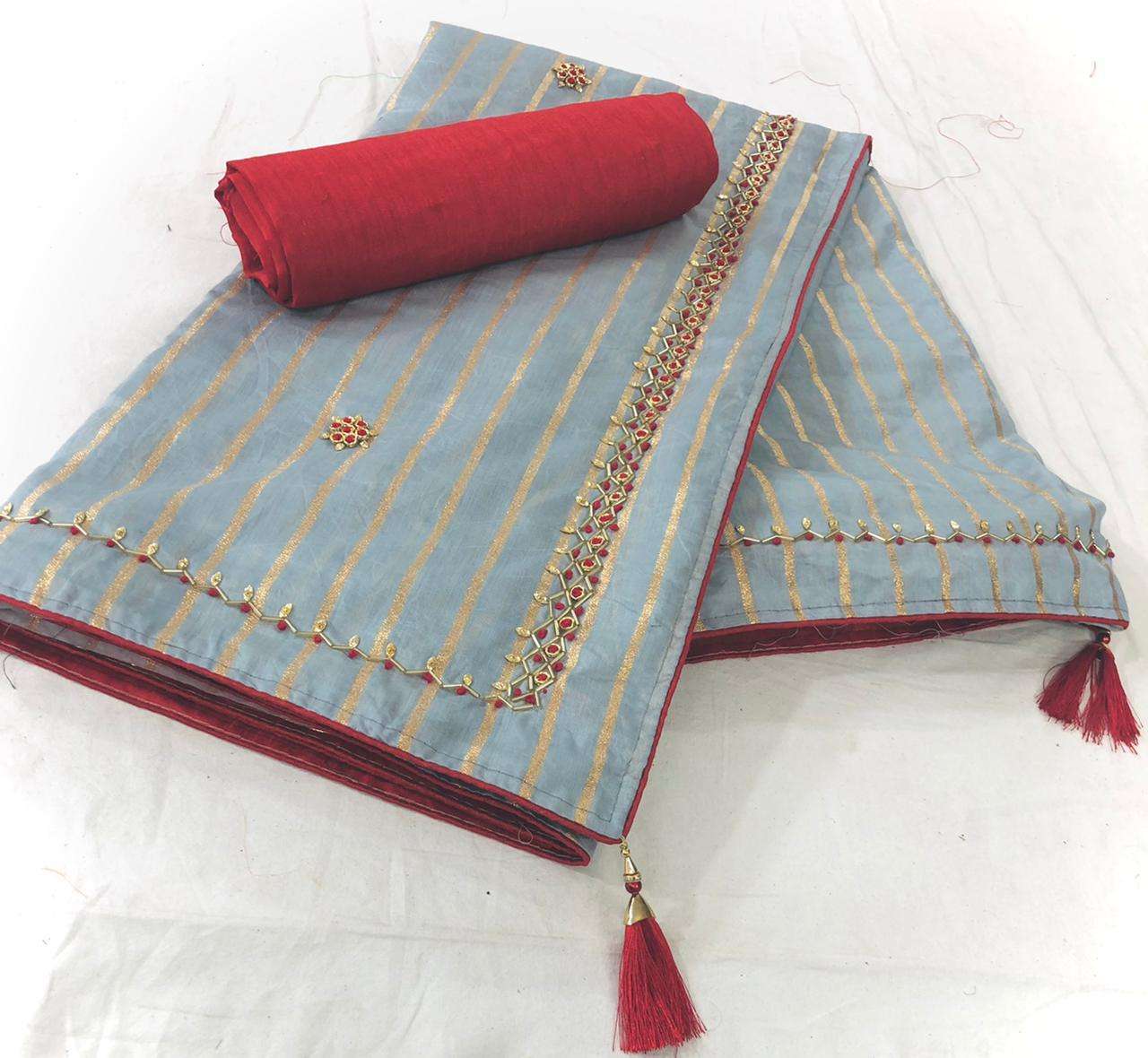 Radhika Silk Dola Silk With Hand Work Fancy Sarees Collectio...