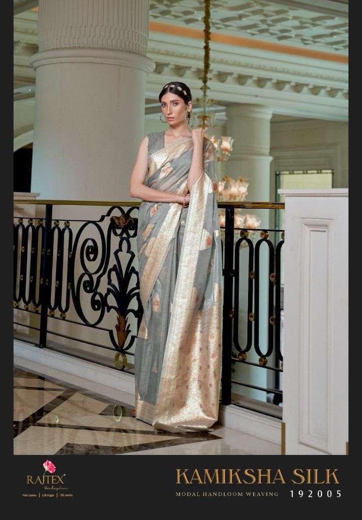 Rajtex Kamiksha Silk Pure Modal Handloom Weaving Sarees Coll...
