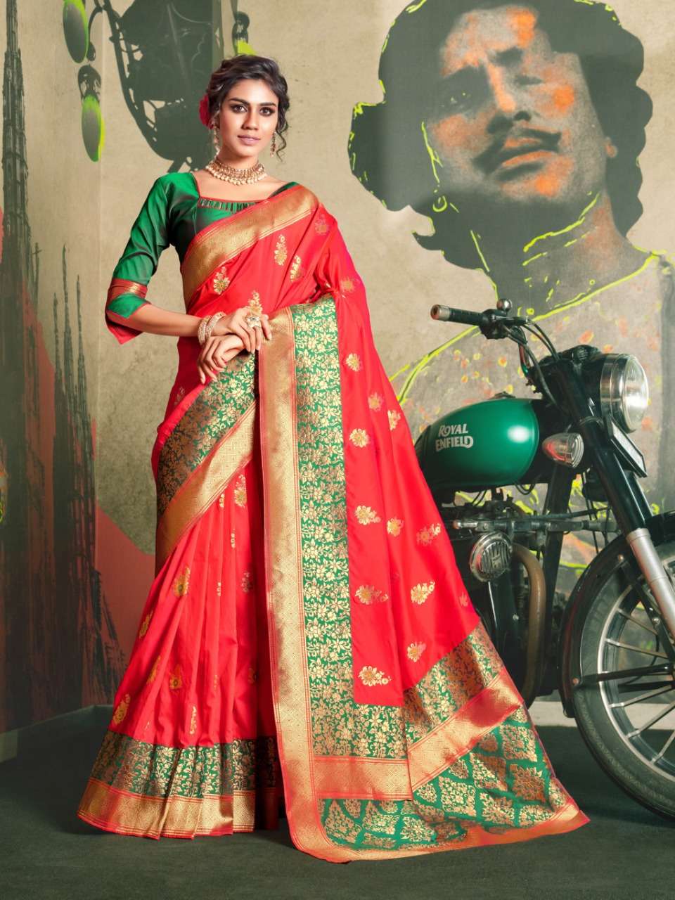 Sangam Prints Kaushalya silk jacquard Silk Sarees collection