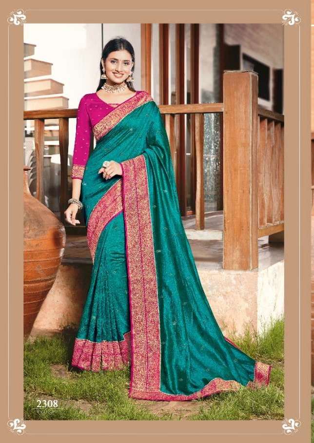 Sangeeta Exotica Chinon Georgette With Fancy Work Sarees Col...