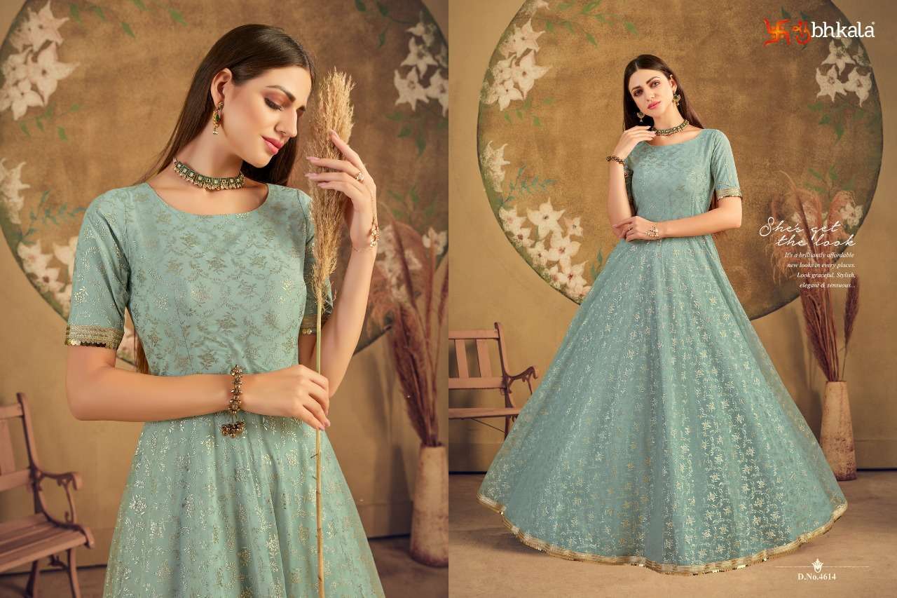 Shubhkala Flory Vol 16 Net With Anarkali Gown Collection 04