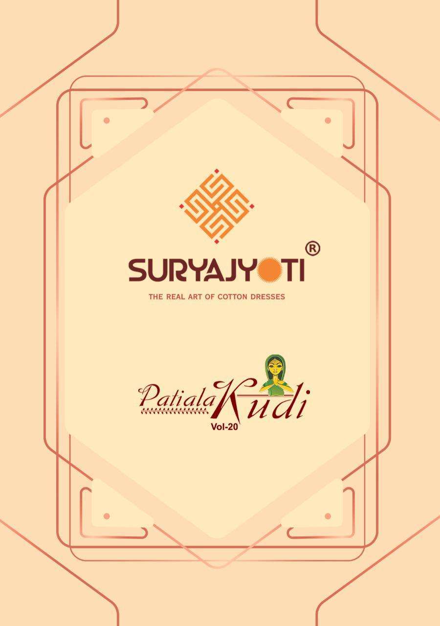 Suryajyoti Patiala Kudi Vol 20 Cotton Printed Dress Material...