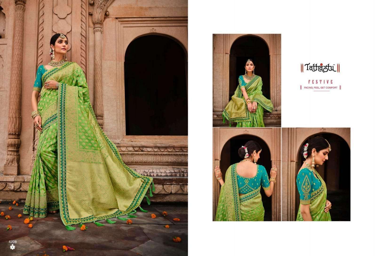 Tathastu 4701 To 4712 Series Silk Designer Sarees Collection...