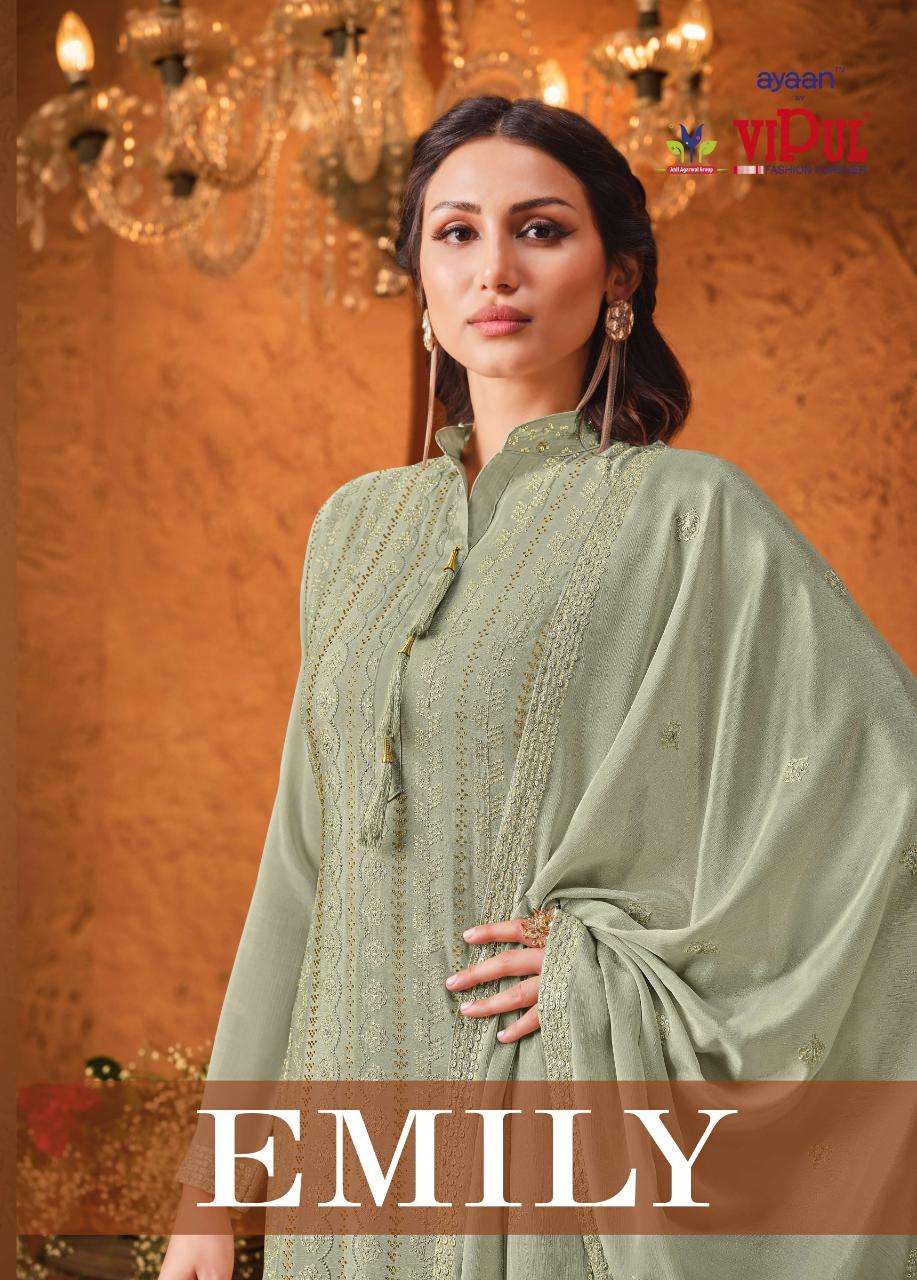 VIPUL EMILY CHINON SEQUENCE WITH HAND WORK SALWAR KAMEEZ COL...