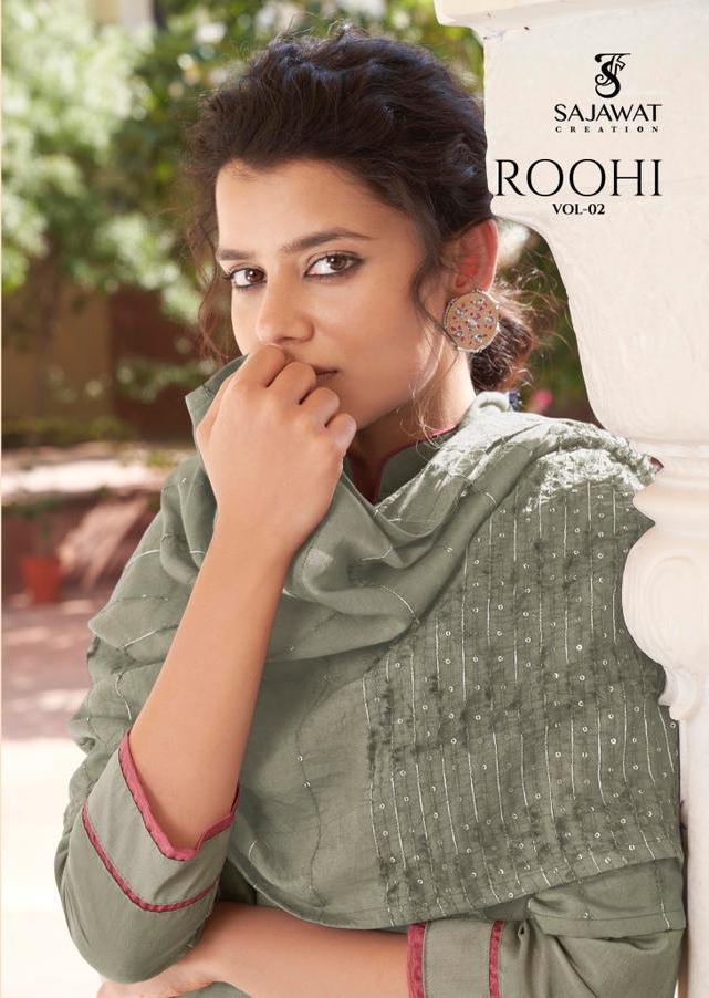 Sajawat Creation Roohi Vol 2 Modal Viscose With Embroidery W...