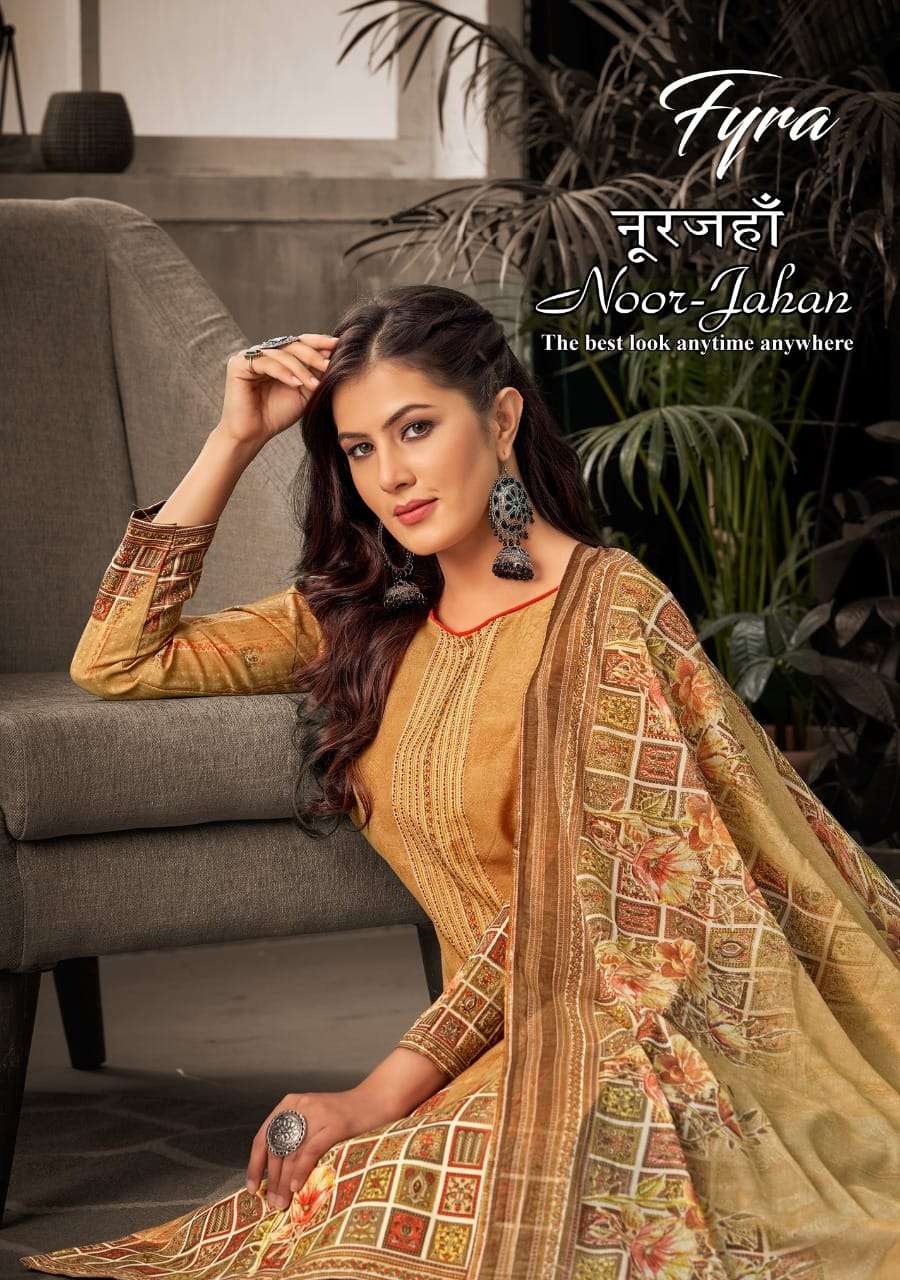 Alok Suits Fyra Noor Jahan Soft Cotton Digital Print Dress M...