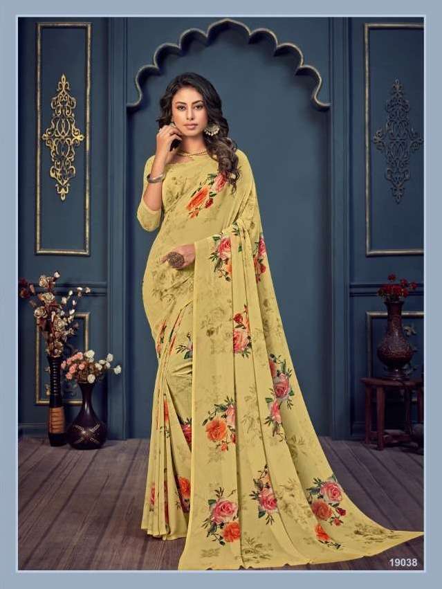 Bela Fashion Rosemary Vol 14 Georgette With Printed Sarees C...