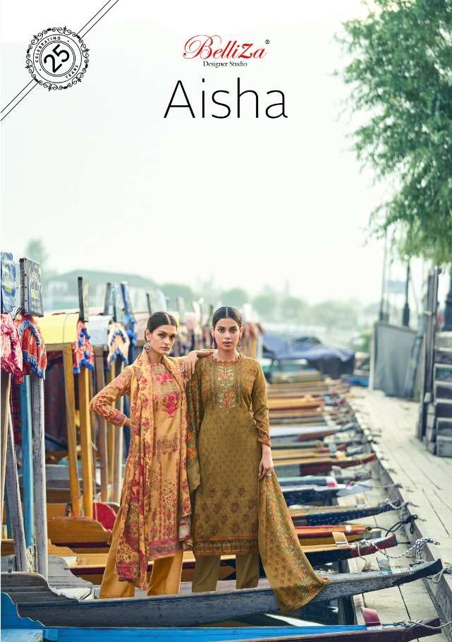 Belliza Designer Studio Aisha Pashmina Digital print Winter ...