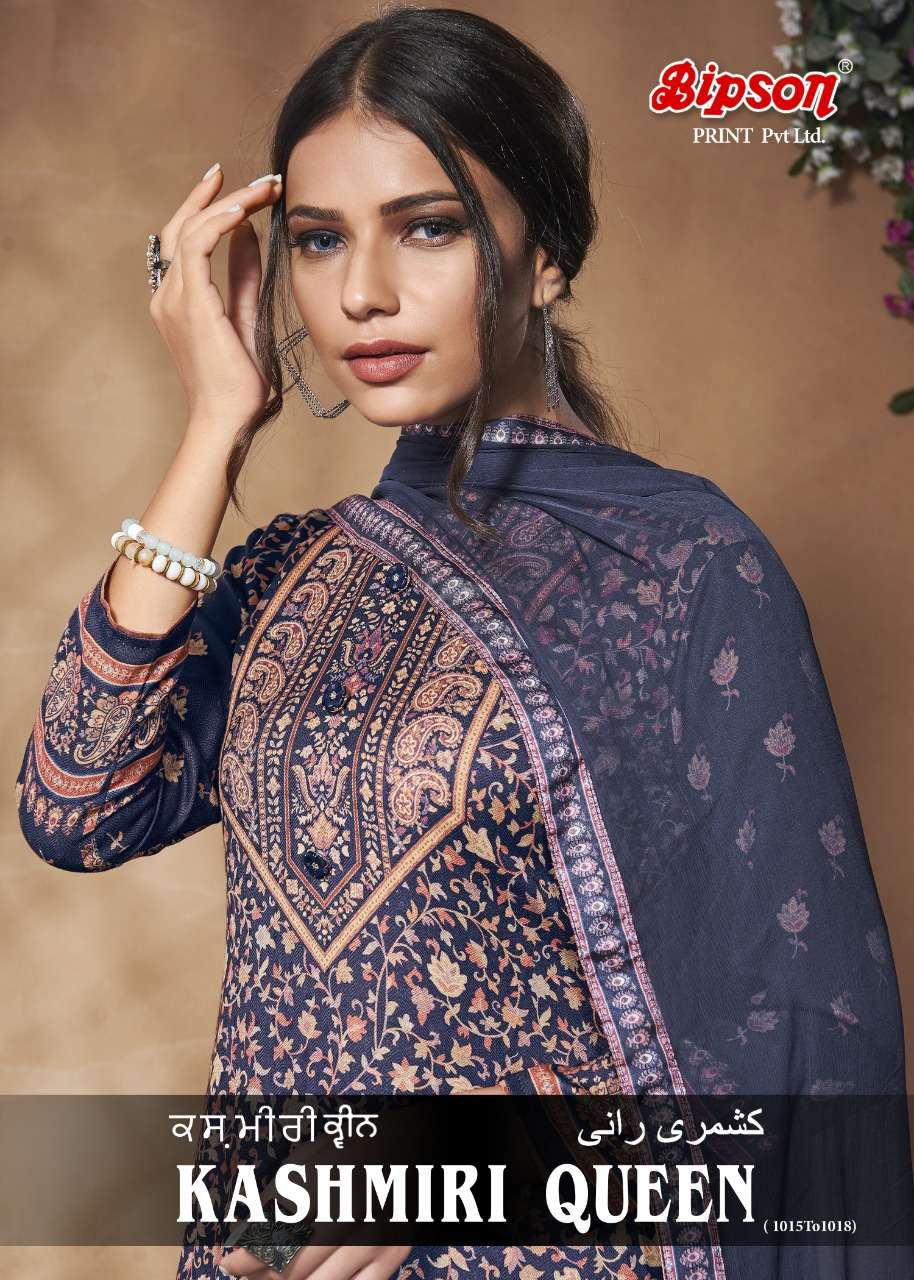 Bipson Fashion Kashmiri Queen 1015-1018 Series Woolen Pashmi...