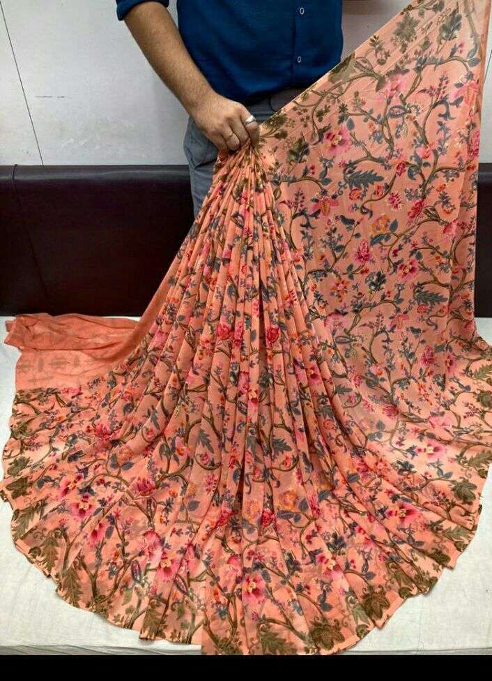 Daily Wear Weightless Fancy Printed Saree Collection 05