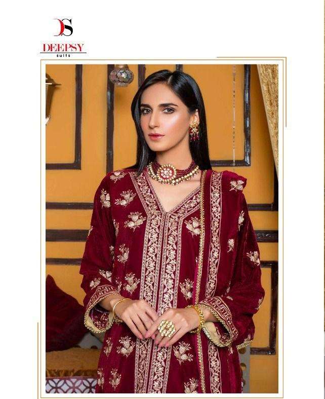 Deepsy Suits Merakish velvet with Embroidery Work Pakistani ...
