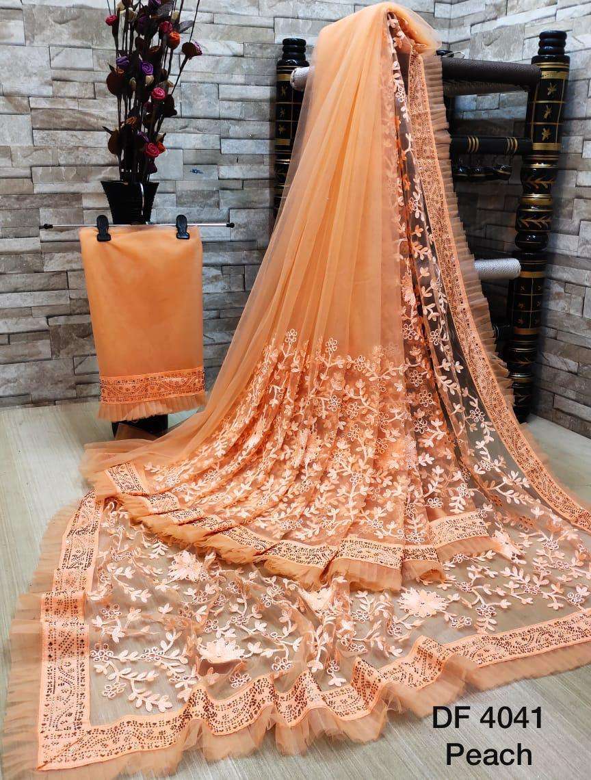 Df 4041 Latest Soft Net Sarees Incredible Collection 02