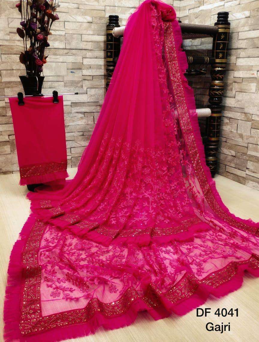 Df 4041 Latest Soft Net Sarees Incredible Collection 04