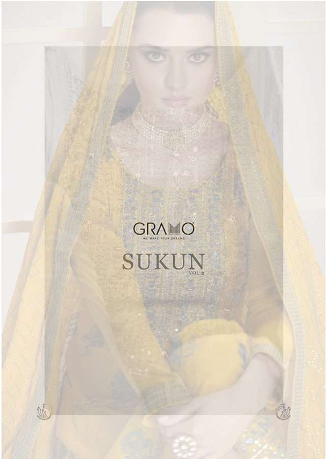 GRAMO SUKUN VOL 2 CHINNON FEEL PURE VISCOUS READYMADE  DRESS...