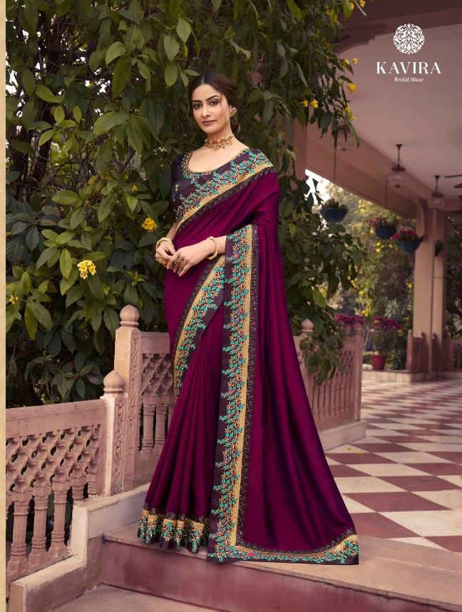Kavira Aarna 1800 Series Chinon Georgette Party Wear Sarees ...