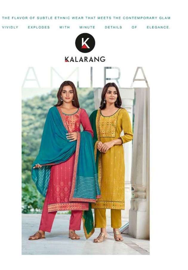 Kessi fabrics Kalarang Amira Silk with Sequence Work Dress M...