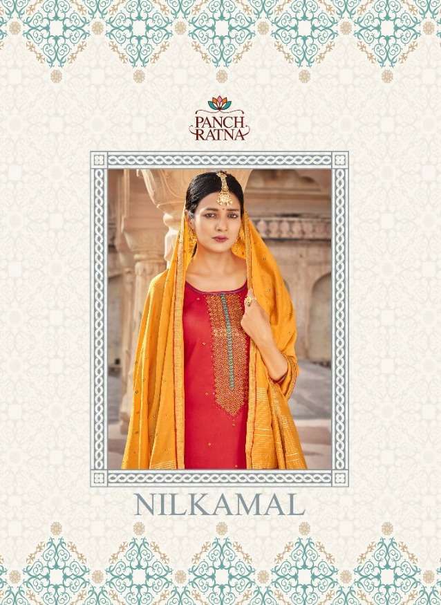 Kessi fabrics Panch Ratna Nilkamal Jam Silk With Sequence Wo...
