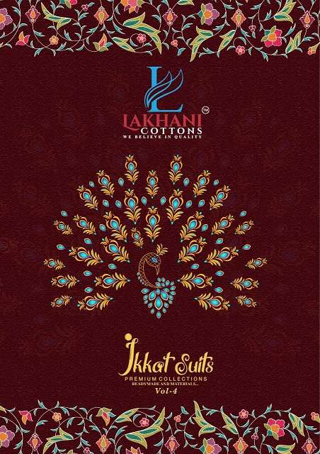 Lakhani Cotton Ikkat Suits Vol 4 Cotton printed Dress Materi...