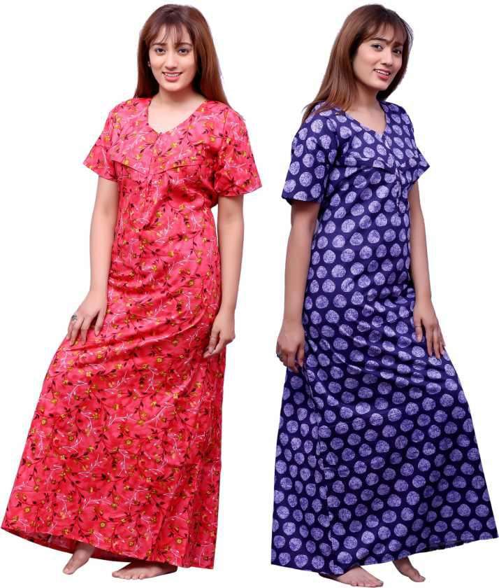 LATEST COTTON NIGHTY GOWN COLLECTION AT WHOLESALE PRICE 