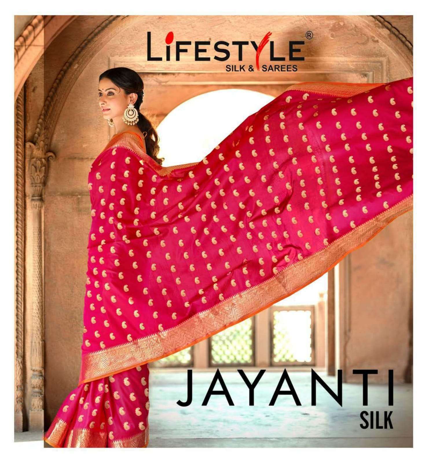 Lifestyle Jayanti Silk With Rich pallu Party wear Sarees Col...