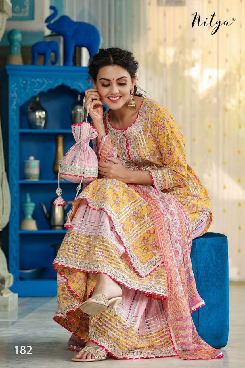 LT Fabrics Nitya Design 182 Cotton Boutique Style Salwar Sui...