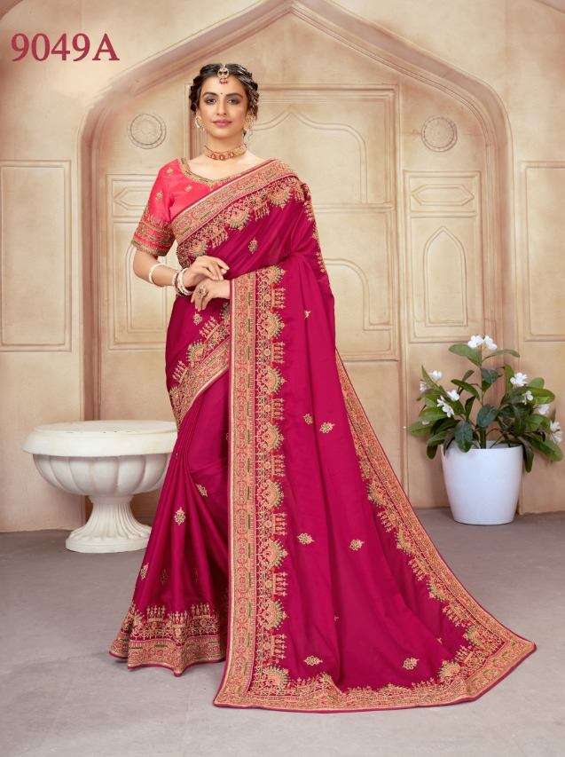 PC 9046 SERIES SATIN GEORGETTE PARTY WEAR SAREE COLLECTION