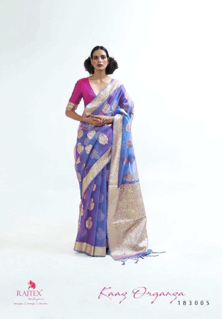 Rajtex Kaaz Organza Silk Weaving Sarees Collection 02