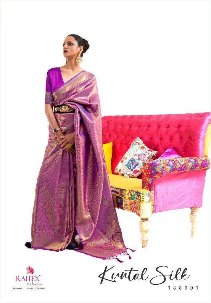 Rajtex Kuntal Silk Handloom Weaving Silk Sarees Collection 0...