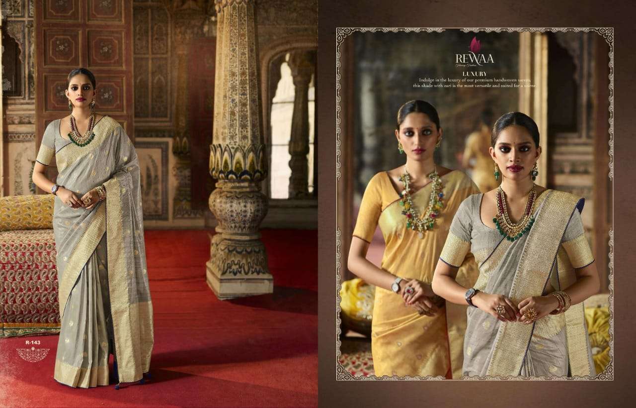 Rewaa Ethnica Silk Designer Sarees Collection 143
