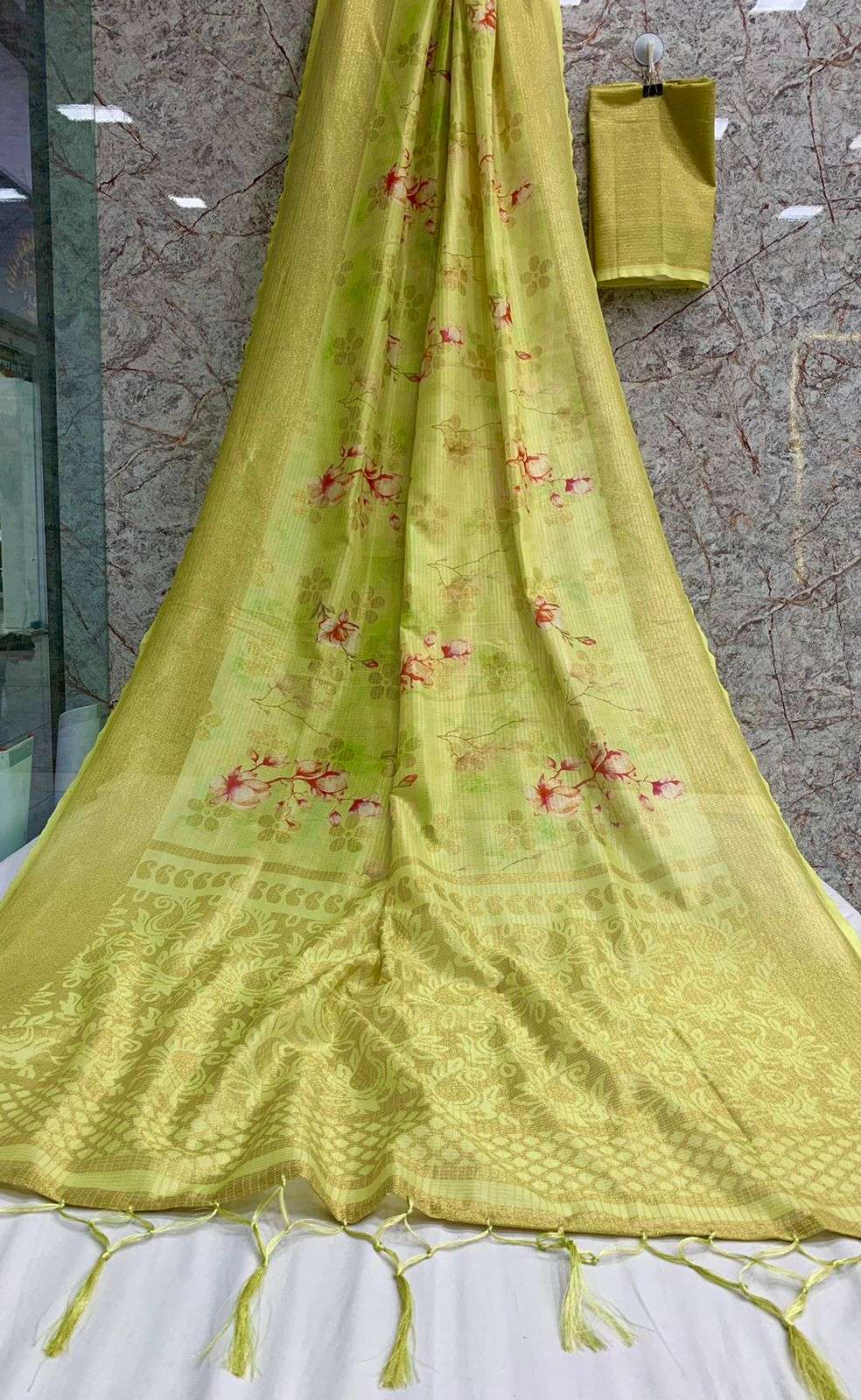 ROSY SILK WITH WEAVING ZARI SAREE COLLECTION