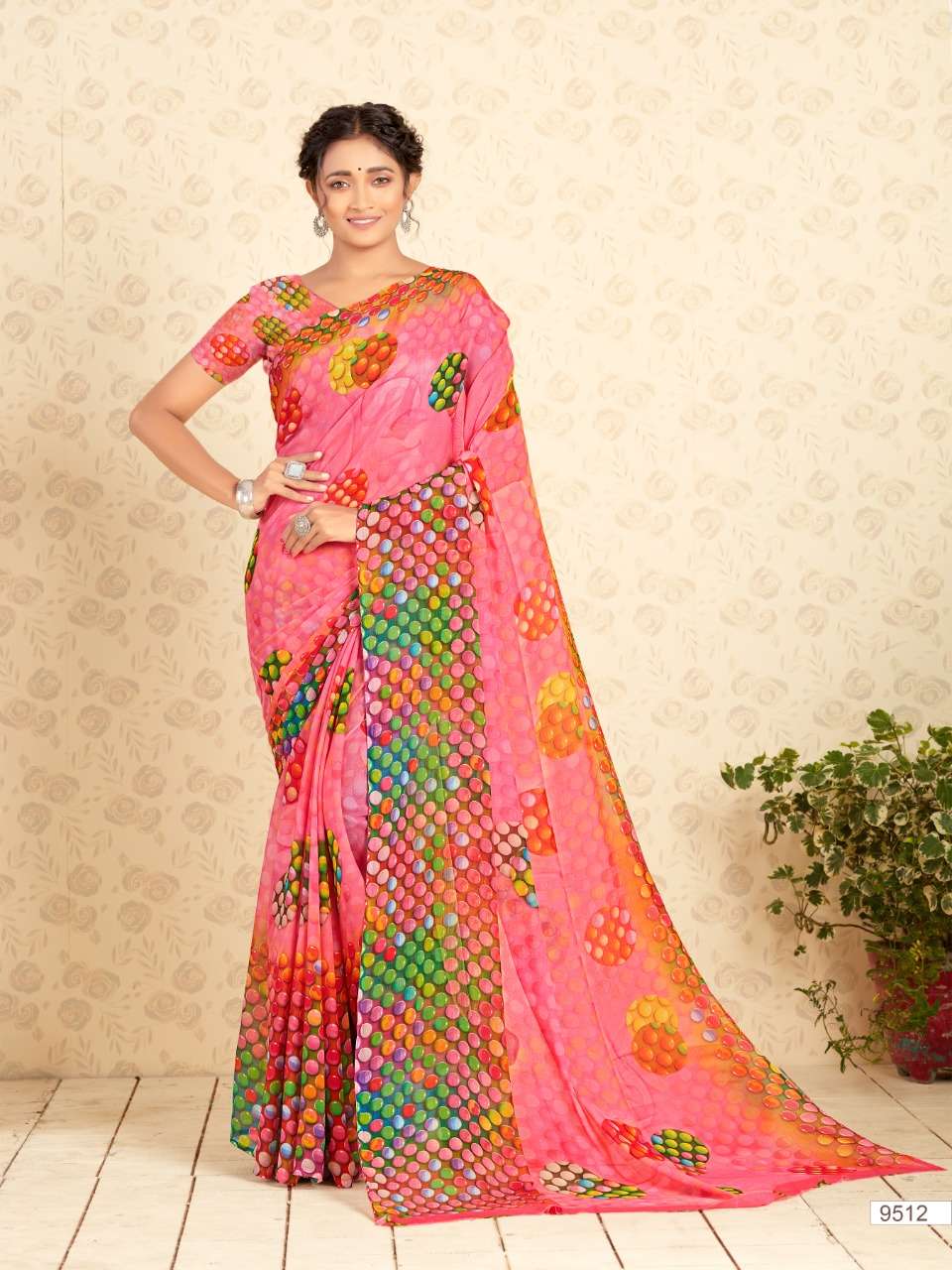 Rushi Georgette With Digital Print Sarees Collection
