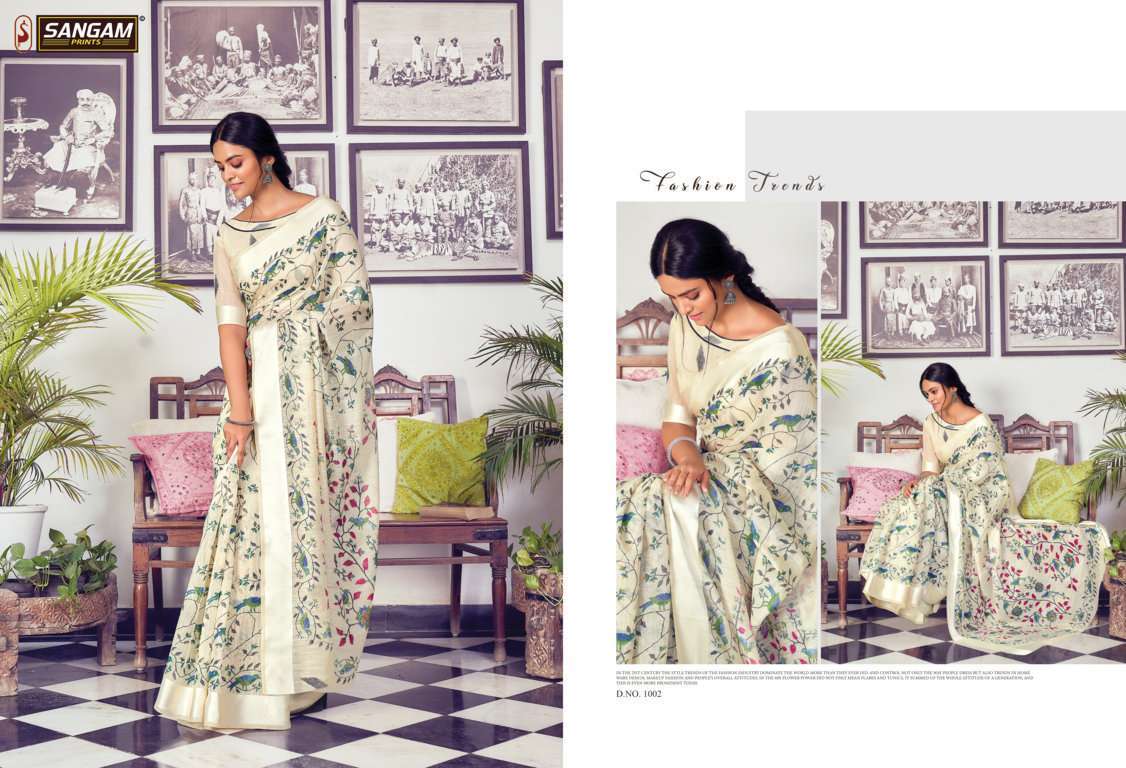 Sangam Prints Divyanka Cotton Sarees Collection 01