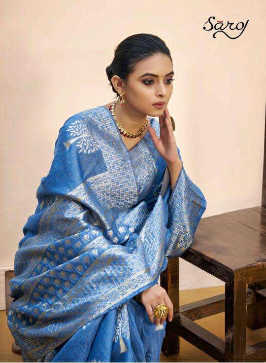 Saroj Nasheen Vol 2 Linen Cotton Silk Sarees Collection