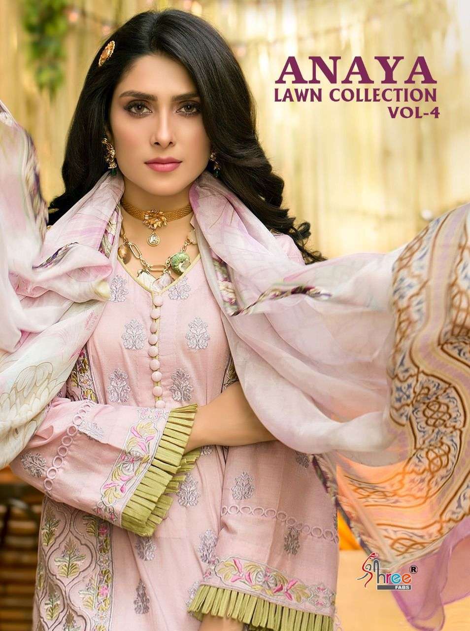 Shree fab Anaya lawn Collection Vol 4 lawn Cotton With embro...